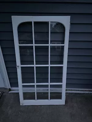 Vintage Window 12 Glass Window Panes 25 X 46.25 Inches • $125