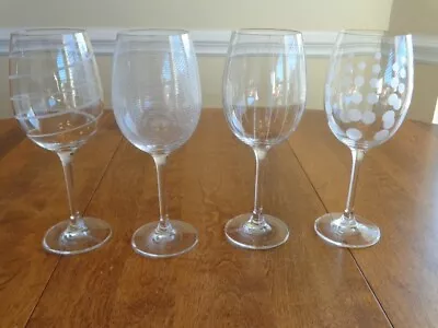 Mikasa Cheers White Wine Glasses Lot Of 4 Signed • $36