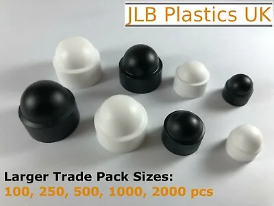 M5 M6 M8 M10 M12 M16 Plastic Dome Nut Protection Cap Covers TRADE PACK DISCOUNTS • £44.50