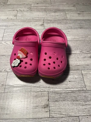 £12.12 • Buy Crocs Kids Retro Clog Slip On Shoes, Pink Neon Magenta/Blue Size 6/7 Toddler