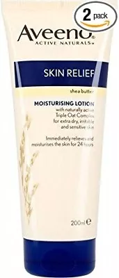 Aveeno Skin Relief Body Lotion With Oatmeal & Shea Butter (200ml) - Pack Of 2  • £13.99