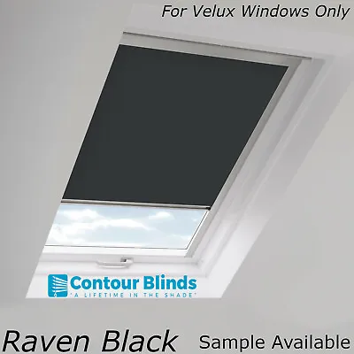 Black Blackout Fabric Skylight  Blinds For All Velux® Roof Windows  • £0.99