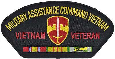 Mac-v Military Assistance Command Vietnam Veteran Patch W/ Service Ribbons Sog • $10.78