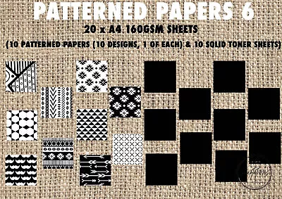 Mixed Set - Patterns 6 & Solid A4 Toner Sheets Works With Tattered Lace Minc • £7.99