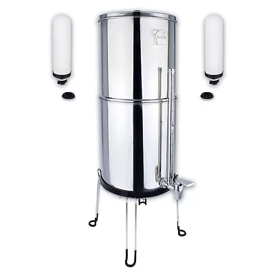 Newton Gravity-Powered Water Filter System - 12L - 2 Candles - Fluoride & Scale • £249.95