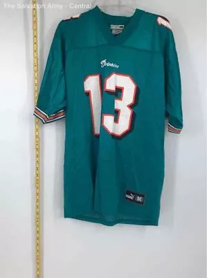 Puma Mens Teal Miami Dolphins Dan Marino 13 NFL Football Jersey Size Medium • $7.99