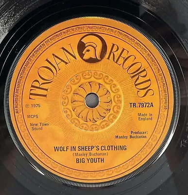 £7.95 • Buy Big Youth Wolf In Sheep’s Clothing TR7972 7” Vinyl Record Reggae 
