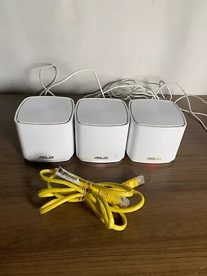 Asus XD4R White 5GHz AX1800 Dual Band WiFi Router Mini System Pack Of 3 • $71.99