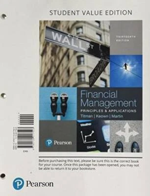 $199.04 • Buy Financial Management: Principles And Applications, Student Value Edi - VERY GOOD