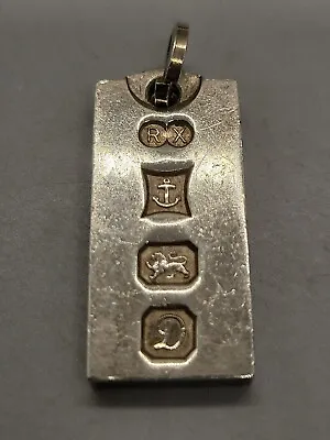 Vintage 925 Sterling Silver Small Ingot RX 10g • $37.89