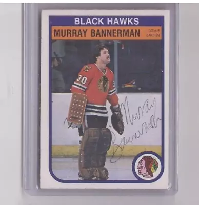 Murray Bannerman Signed 1982-83 O-pee-chee Opc Hockey Card 61 Ttm Autograph Auto • $10.99