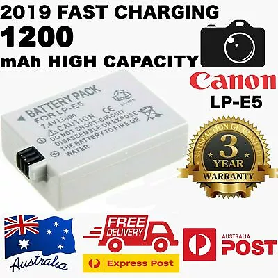 LP-E5 Rechargeable Li-ion Battery For Canon EOS 450D 500D 1000D Kiss F X2 X3 • $19.94