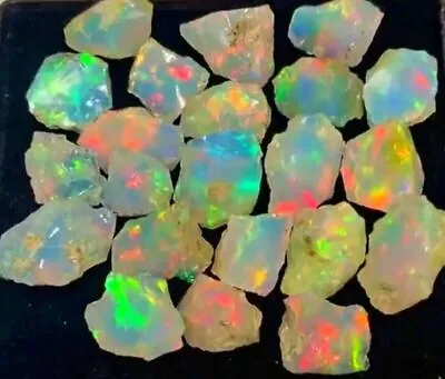 Cut Grade Opal Rough Lot AAA Grade 10 Pieces Large Size Ethiopian Welo Opal Raw • £16.48