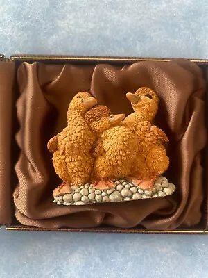 Ducks And Ducklings Country Artists Figurine 1992 Ornament In Original Box • £11.50