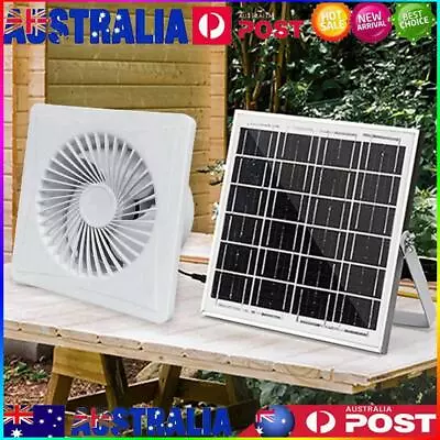 Solar 12V Exhaust Fan Extractor Fan For Bathroom(8 In Fan + 8W Solar Panels) • $74.69