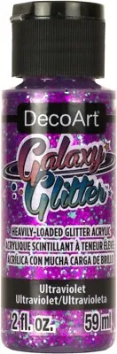 DecoArt Galaxy Glitter Acrylic Paint - Acrylic Glitter Paints • £3.99