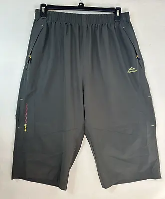 Magcomsen Sport Mens Olive Grey Capri Cargo Pants Size 40 • $15.99