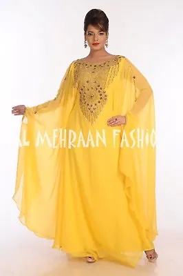 2019 Traditional Modern Arbic Bridal Fancy Dubai Moroccan Kaftan Dress • $56.79
