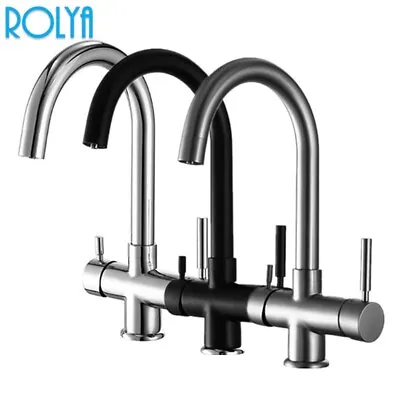 ROLYA 4 Way Kitchen Faucet Hot&cold Filtered Sparkling 4 In 1 Boiling Water Tap • $162