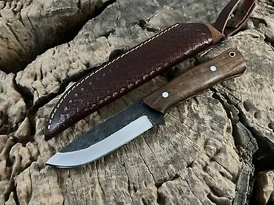 Custom Fixed Blade Bushcraft Hunting Knife Bowie Camping Outdoor Survival Knife • $70