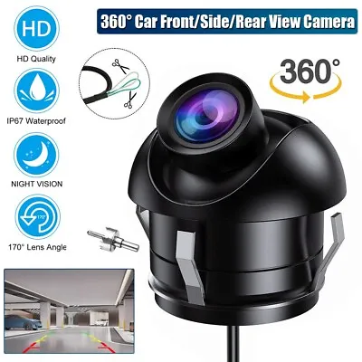 360° Reverse Camera HD Car Front Side Rear View Parking Night Vision Backup Cam • $19.59