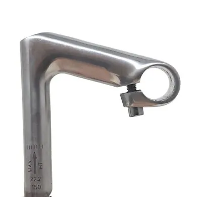 22.2mm (1 ) Road Bike Handlebar Quill Stem 25.4mm Bars 100mm Reach Silver Alloy • £9.99