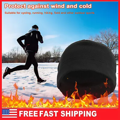 Against Cold Warm Ski Genuine Beanie Hat Winter Warmers Proof Wool Men Hat Black • $6.99