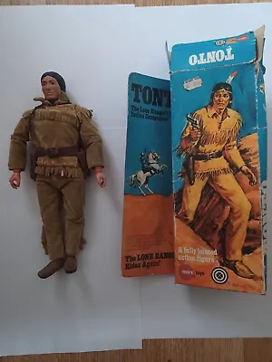 Marx Toys The Lone Ranger Tonto Vintage 1973 Figure With Box And Accessories  • £99