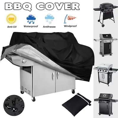BBQ Cover 2/4/6 Burner Waterproof Outdoor Gas Charcoal Barbecue Grill Protector • $15.39