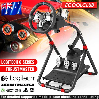 Racing Simulator Steering Wheel Stand Logitech G923 G29 Thrustmaster Foldble AU • $107.09