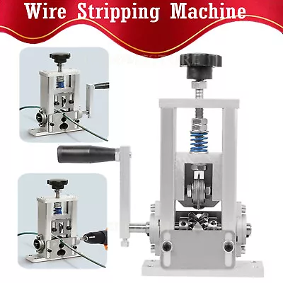 Copper Wire Stripper Machine Manual 2 In 1 Striping Scrap Cable Peeling Recycle • £26.99