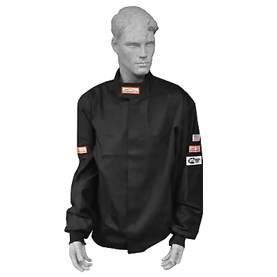 Race Suit Fire Suit Jacket 1 Layer Black Adult 2x Dirt Oval Racing Xxl • $62.99