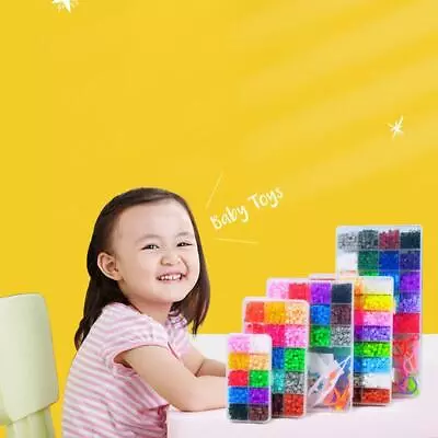 Hama Beads Children Gift Handmade Craft With Box Creative Puzzles Toys 5mm Fuse • £7.50