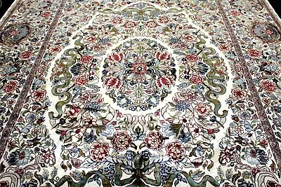 10X14 1960's EXQUISITE MINT 300KPSI HAND KNOTTED VEGETABLE DYE WOOL TABRIZZ RUG • $280