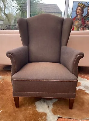 Good Quality Modern Danish Wing Armchair Fireside Chair • £275