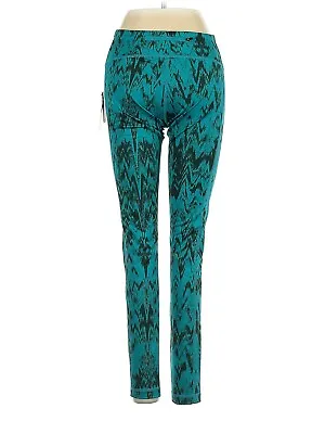 Z By Zella Womens Size XS Ikat Chevron Teal Enamel Activewear Leggings 1114 • $16.99