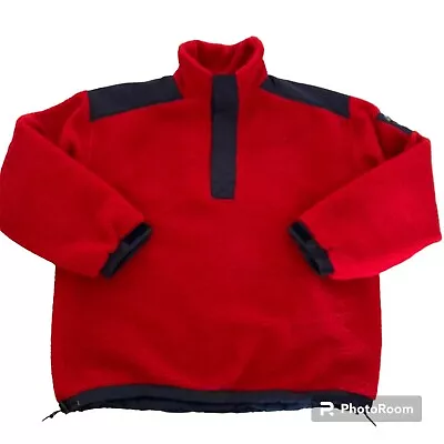 Vtg  90’s Red J Jeantex International Yachting Wear  Nautical Fleece Jacket XXL • $69.99