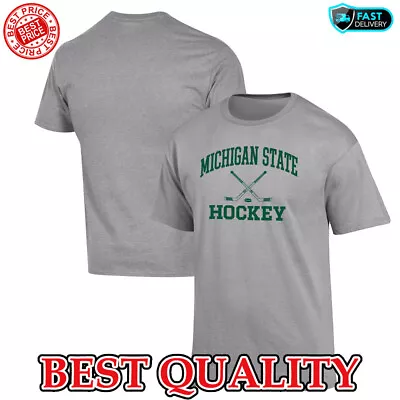 SALE!!_ Michigan State Spartans Champion Hockey Icon Powerblend T-Shirt S-5XL • $22.99