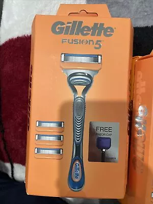 New Gillette Fusion5 Razor Handle With Blades Refill 3 • $24.95