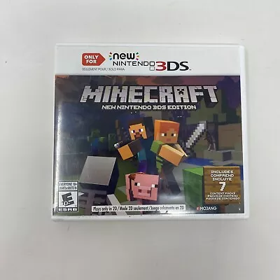 Minecraft New Nintendo 3DS Edition Complete CIB Tested Working • $24.99