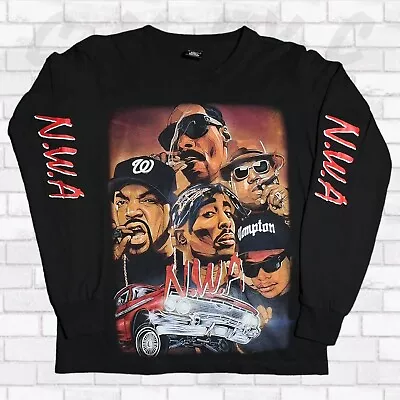 N.W.A. 2pac Ice Cube Eazy E Snoop Dogg Mens T-Shirt M Vintage Graphic Print Y2K • $150