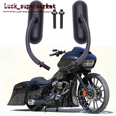 For Harley Davidson Street Road Glide Special Motorcycle Mini Oval Side Mirrors • $34.85