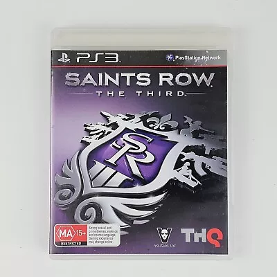 Saints Row The Third - PS3 - Includes Manual - Free AUS Postage • $6.95