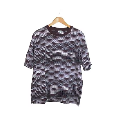 Kenzo Paris Men's Heavy Cotton T-Shirt Size XL Geometric Pattern Short Sleeves • $59.95