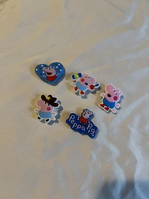 £9.61 • Buy #2 BLUE PEPPA PIG Croc Charms, Shoe Charms, Jibbitz