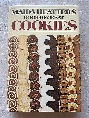 Maida Heatter's Book Of Great Cookies 1977 HC/DJ 1st Edition Vintage Cookbook • $15.95