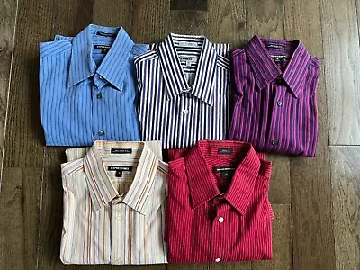 Lot Of 5 Men Express Dress Shirts Size M 15-15.5 • $48