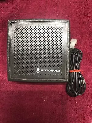 Motorola 8 Ohm External Speaker HSN 4021B  W 2 Pin Connector & Mounting Bracket • $39.95