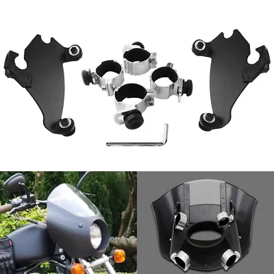 Quarter Headlight Windshield Fairing 39mm Fork Mount Clamps For Sportster XL 883 • $28.99