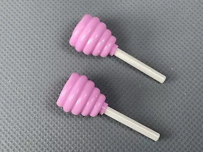 LEGO Minifigure Bright Pink Cotton Candy On Stick Minifig Beehive 35574 (x2) • $3.99